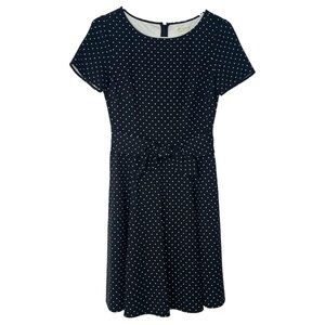 Kate Spade Black and White Polka Dot Fit and Flare Dress
